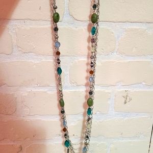 Long decorative necklace